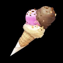Triple-Scoop Ice Cream