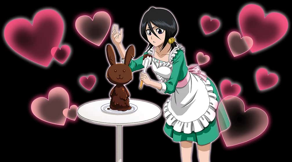 Rukia Kuchiki (Valentine's version) key art