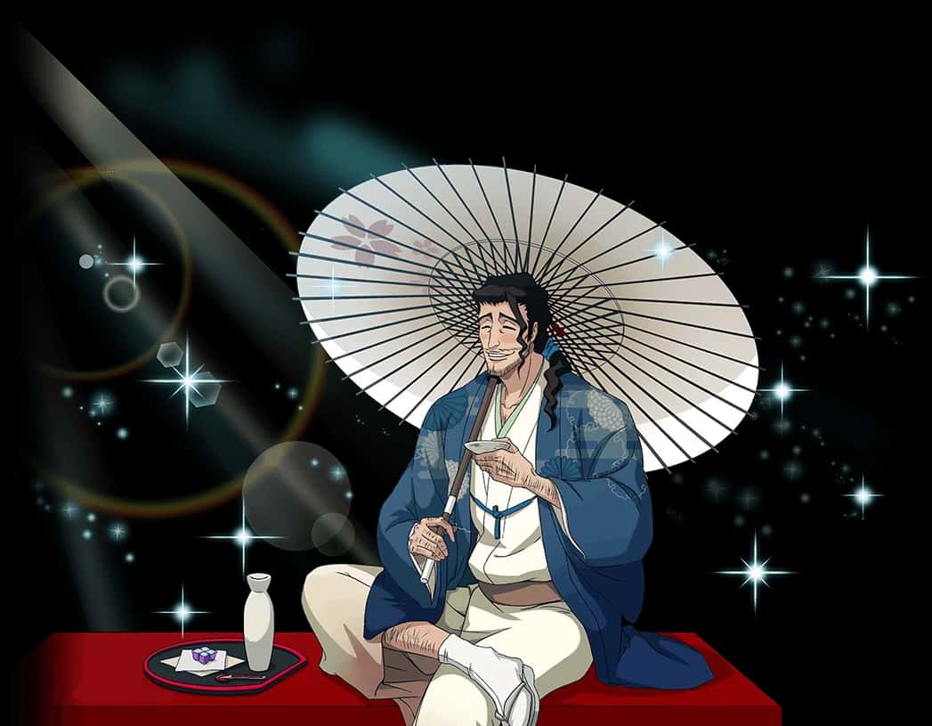 Shunsui Kyoraku (Japanese Parasol version) key art