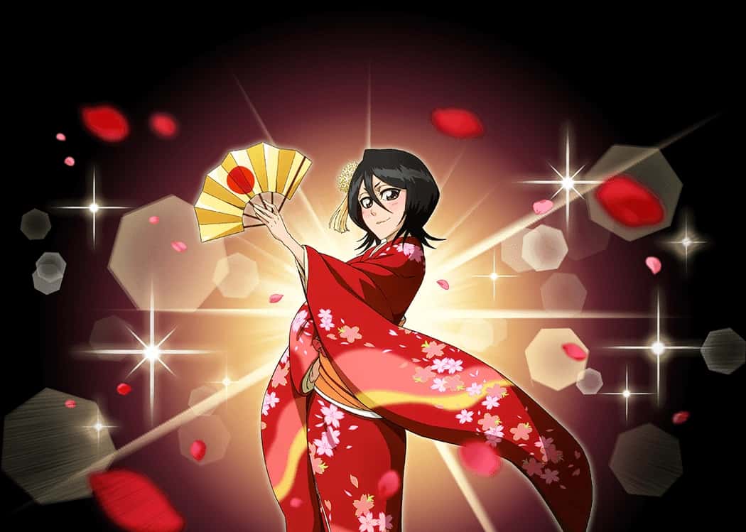 6★ Rukia Kuchiki (New Year version) (Heart Attribute) key art