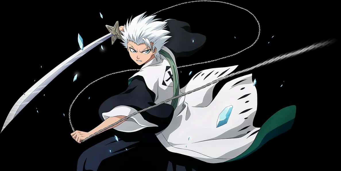 Toshiro Hitsugaya (Fierce Battle version) key art