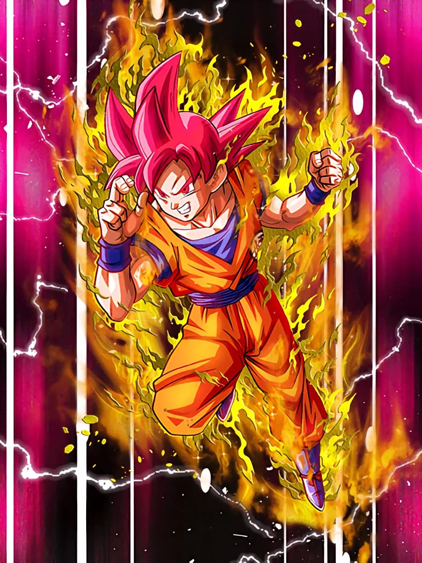 Absolute Realm of God Super Saiyan God Goku