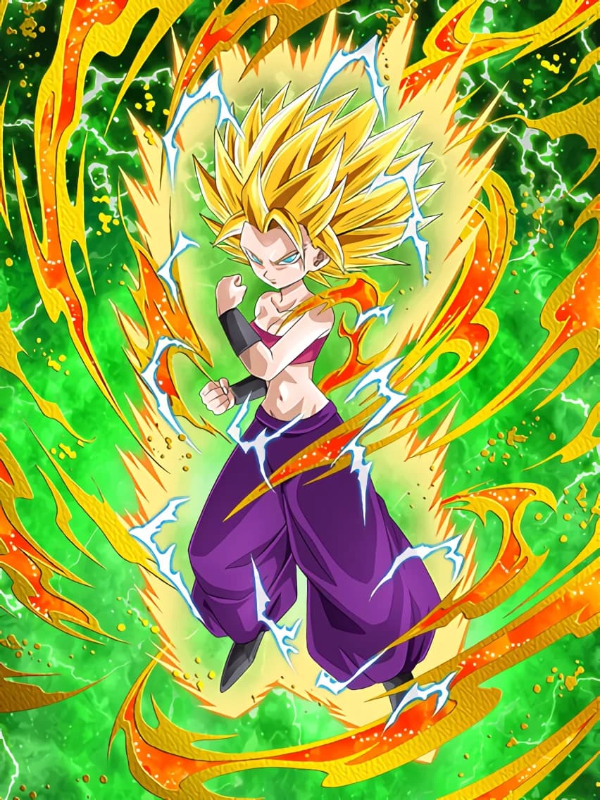 Brilliant Battle Intuition Super Saiyan 2 Caulifla