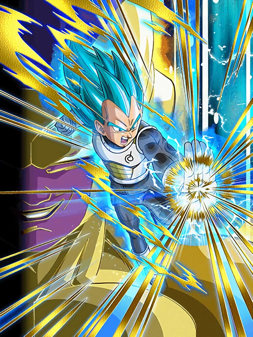 Burning Fury Super Saiyan God SS Vegeta