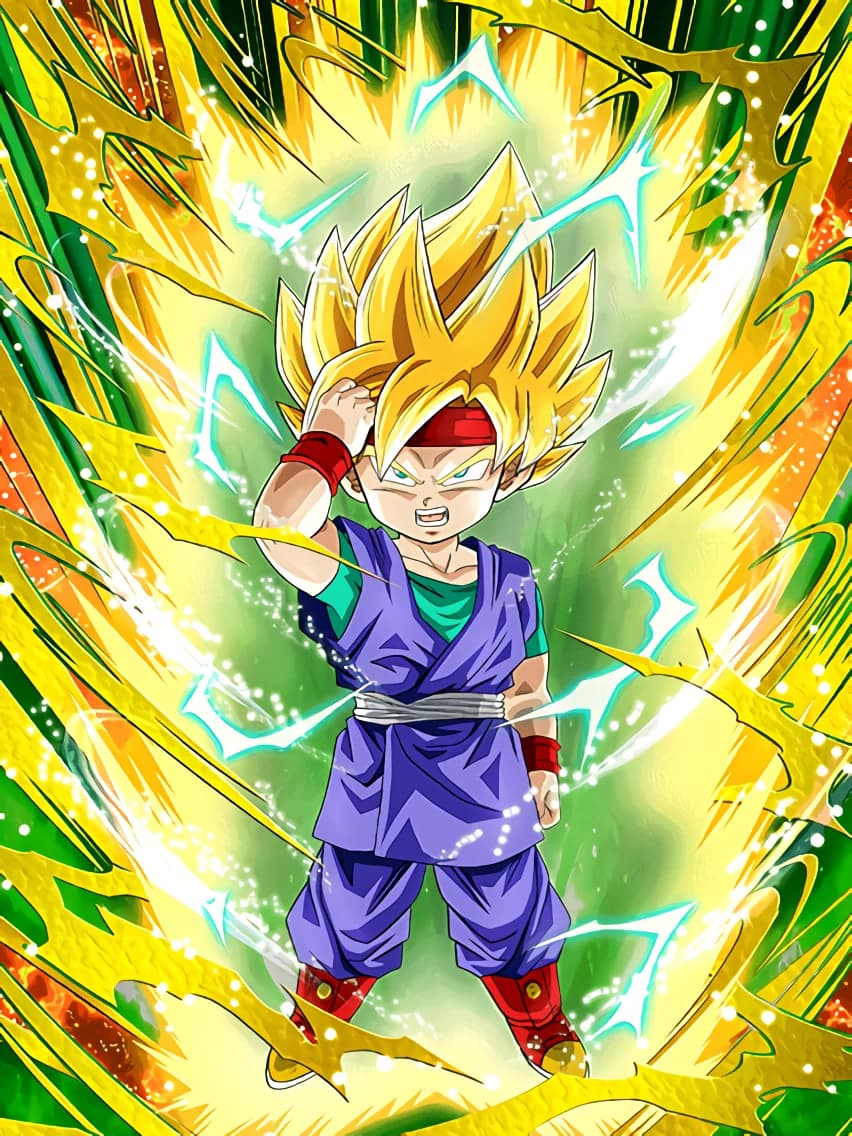 Courage Awakened Super Saiyan Goku Jr.