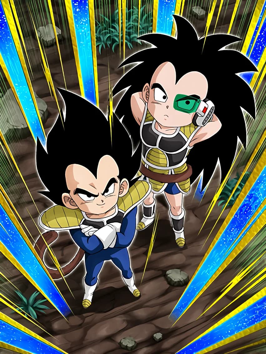 Daring Planetary Invasion Vegeta (Kid) & Raditz (Kid)