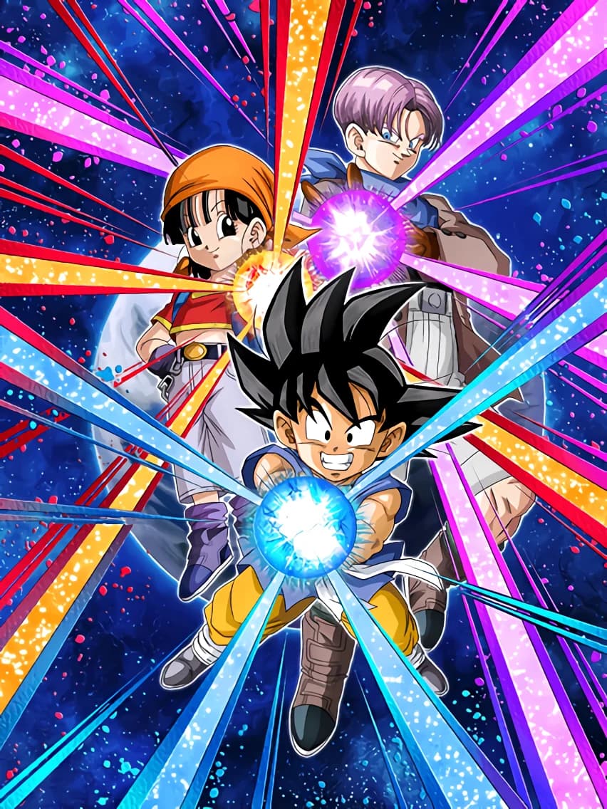 Epic Clashes on Unknown Planets Goku (GT) & Pan (GT) & Trunks (GT)