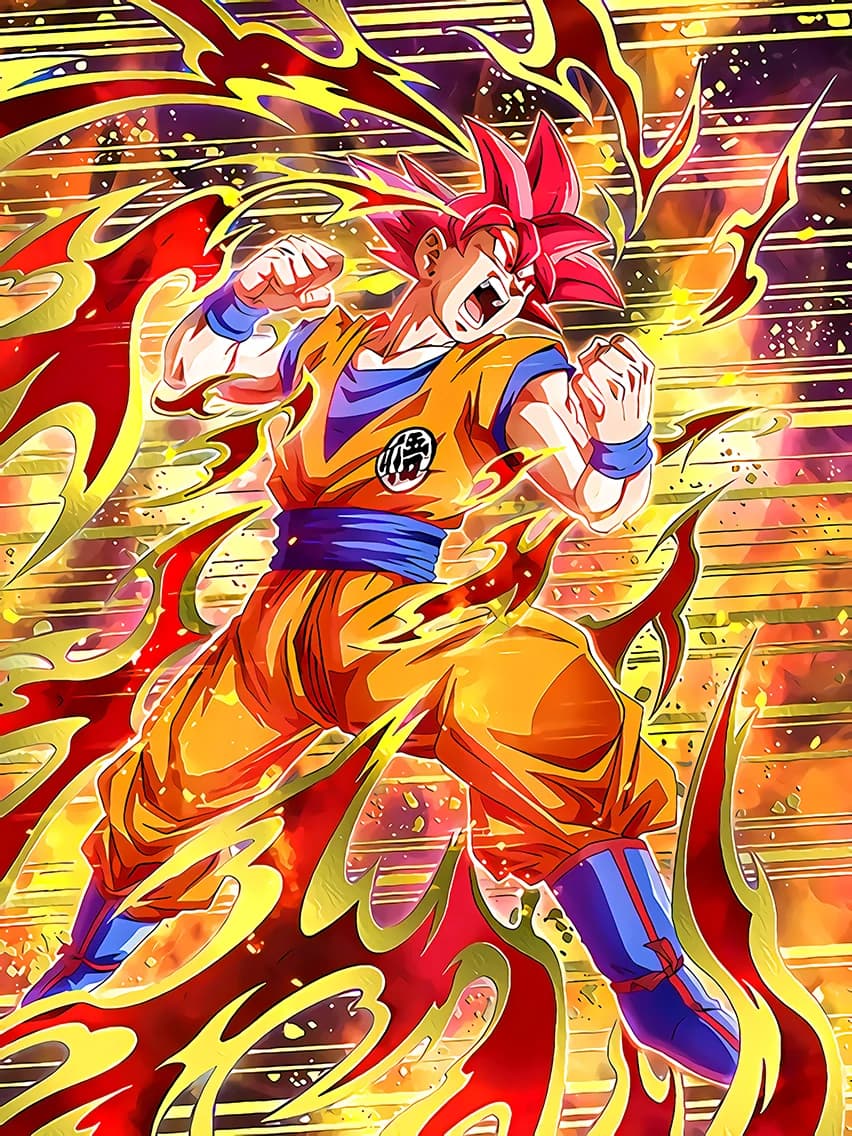 Fateful Strike Super Saiyan God Goku