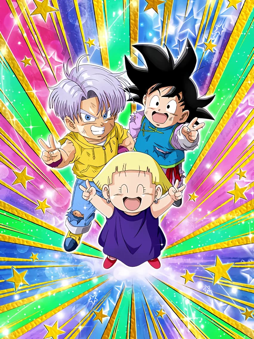 Mission Complete Trunks (Kid) & Goten (Kid) & Marron