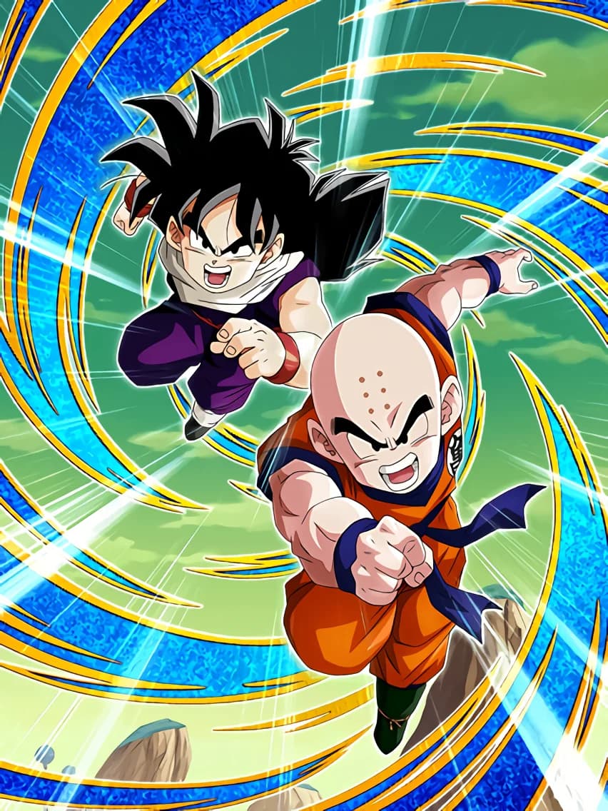 Strength Concentrated on the Fists Krillin & Gohan (Youth)