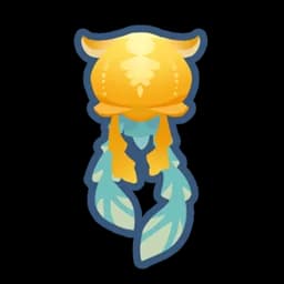 Clear Gold Young Hat Jellyfish