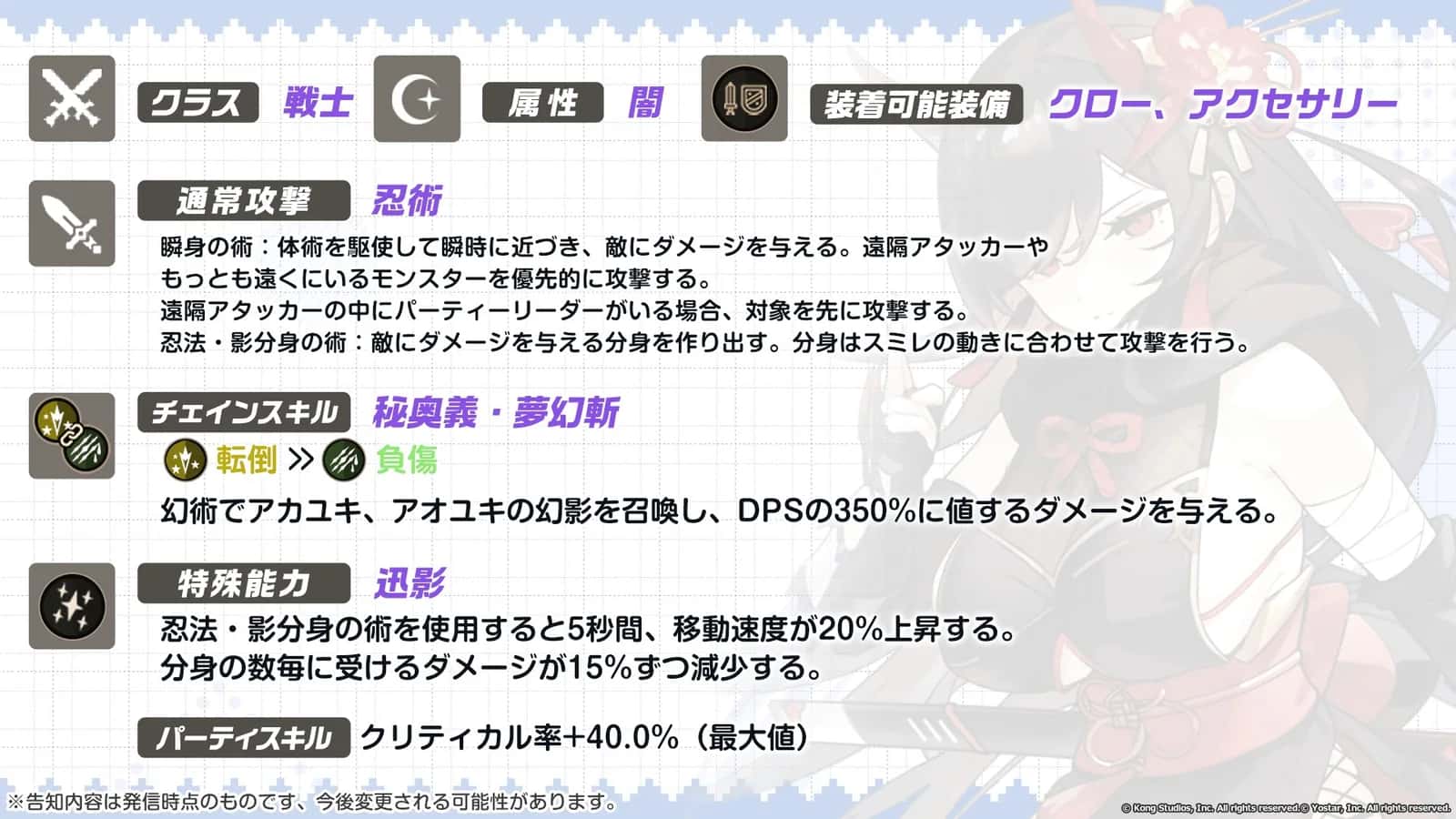 Kunoichi Sumire key art