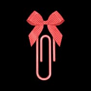 Doodle: Bow Clip (Sticker)
