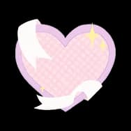 Doodle: Ribbon Heart (Sticker)