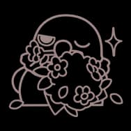 Grumpy Crow: Flowers (Stamp)