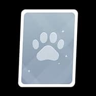 Paw Card Back (Sticker)