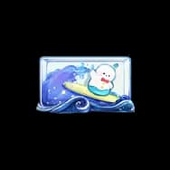 Surfing Snowman (Desk Item)