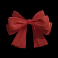 Vibrant Red Bow (Headwear)