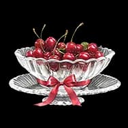 Whimsy: Cherry Plate (Sticker)