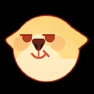 Yellow Beanie: Dog Head (Sticker)