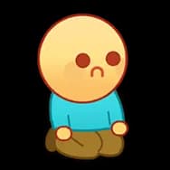 Yellow Beanie: Kneeling (Sticker)