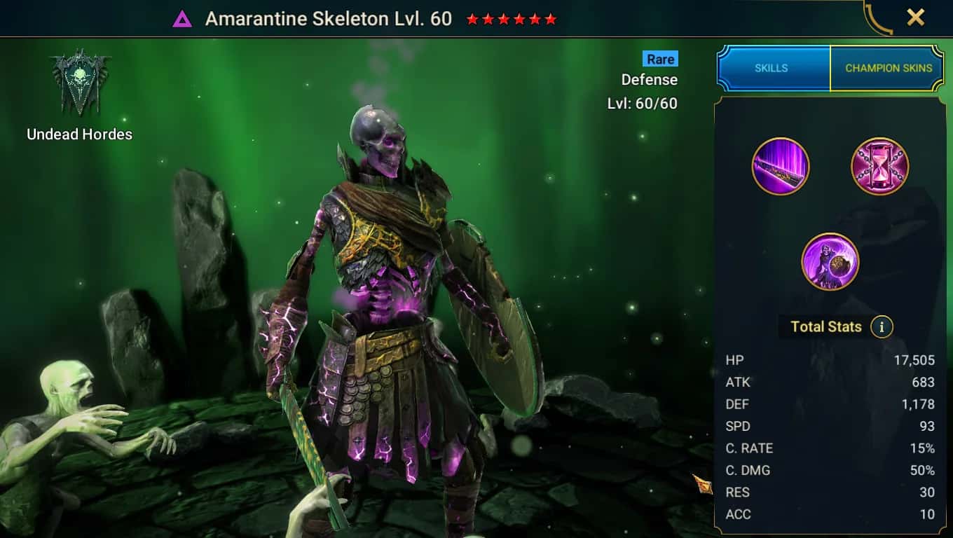 Amarantine Skeleton key art