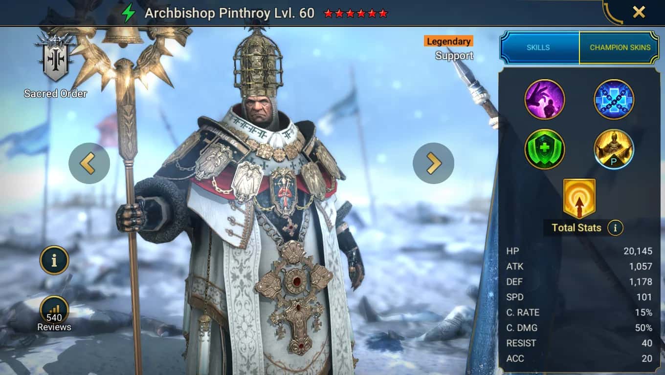 Archbishop Pinthroy key art