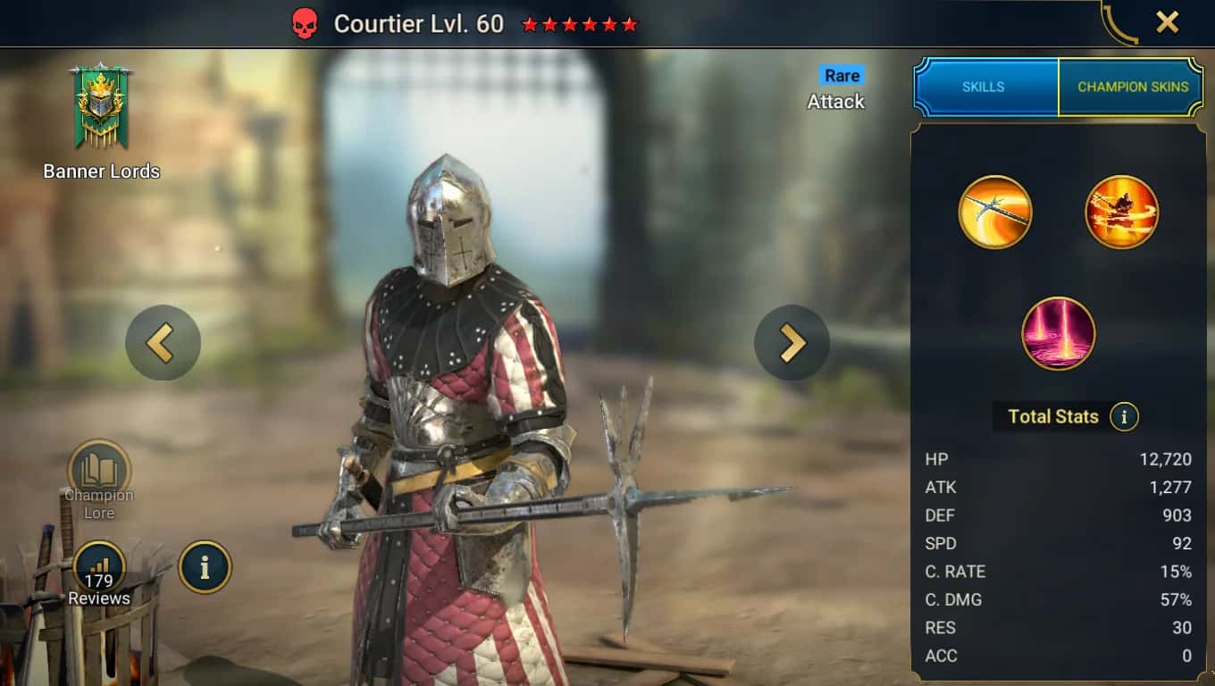 Courtier key art