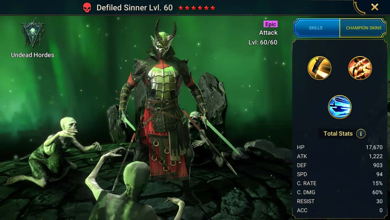 Defiled Sinner key art