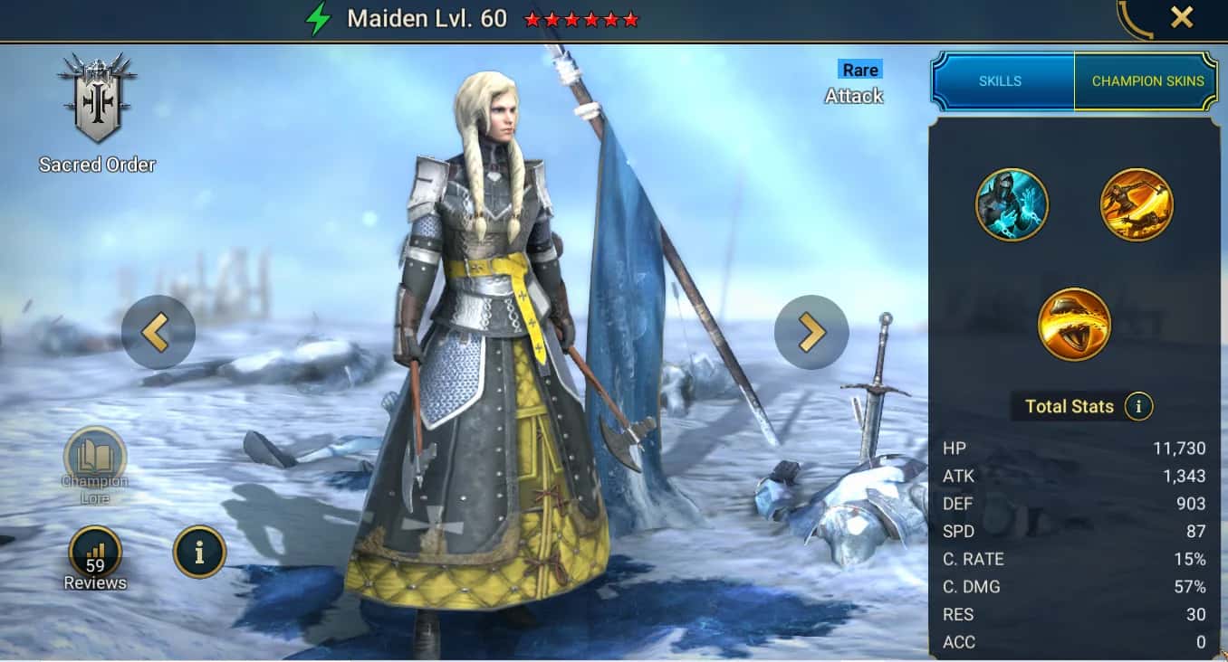 Maiden key art