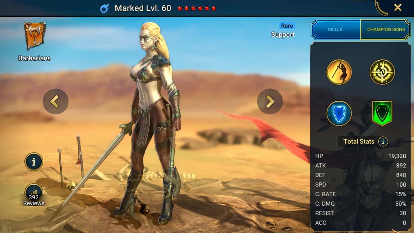 Marked key art