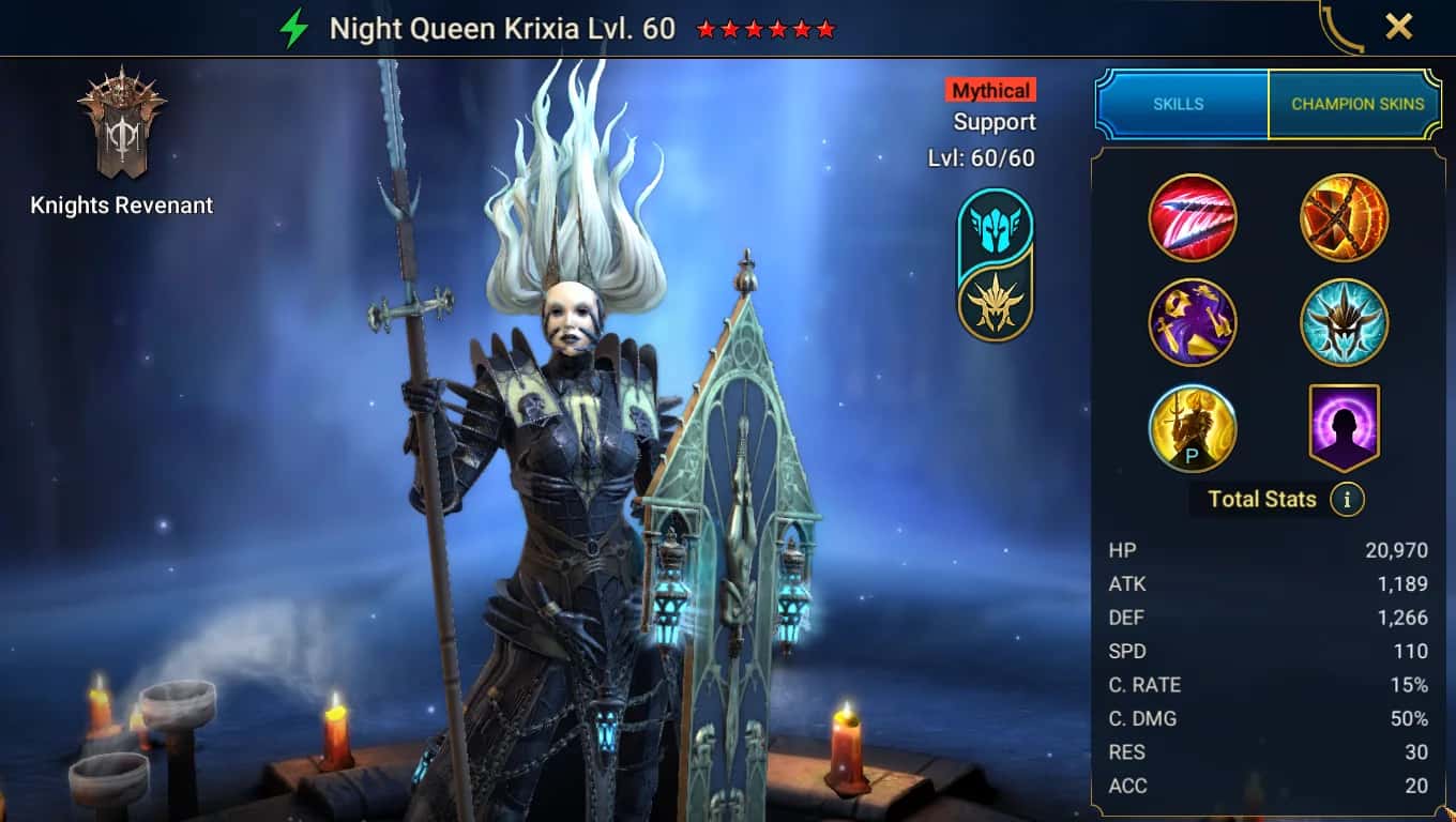 Night Queen Krixia key art