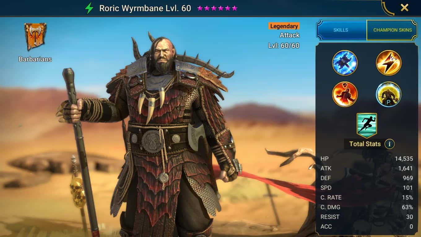 Roric Wyrmbane key art