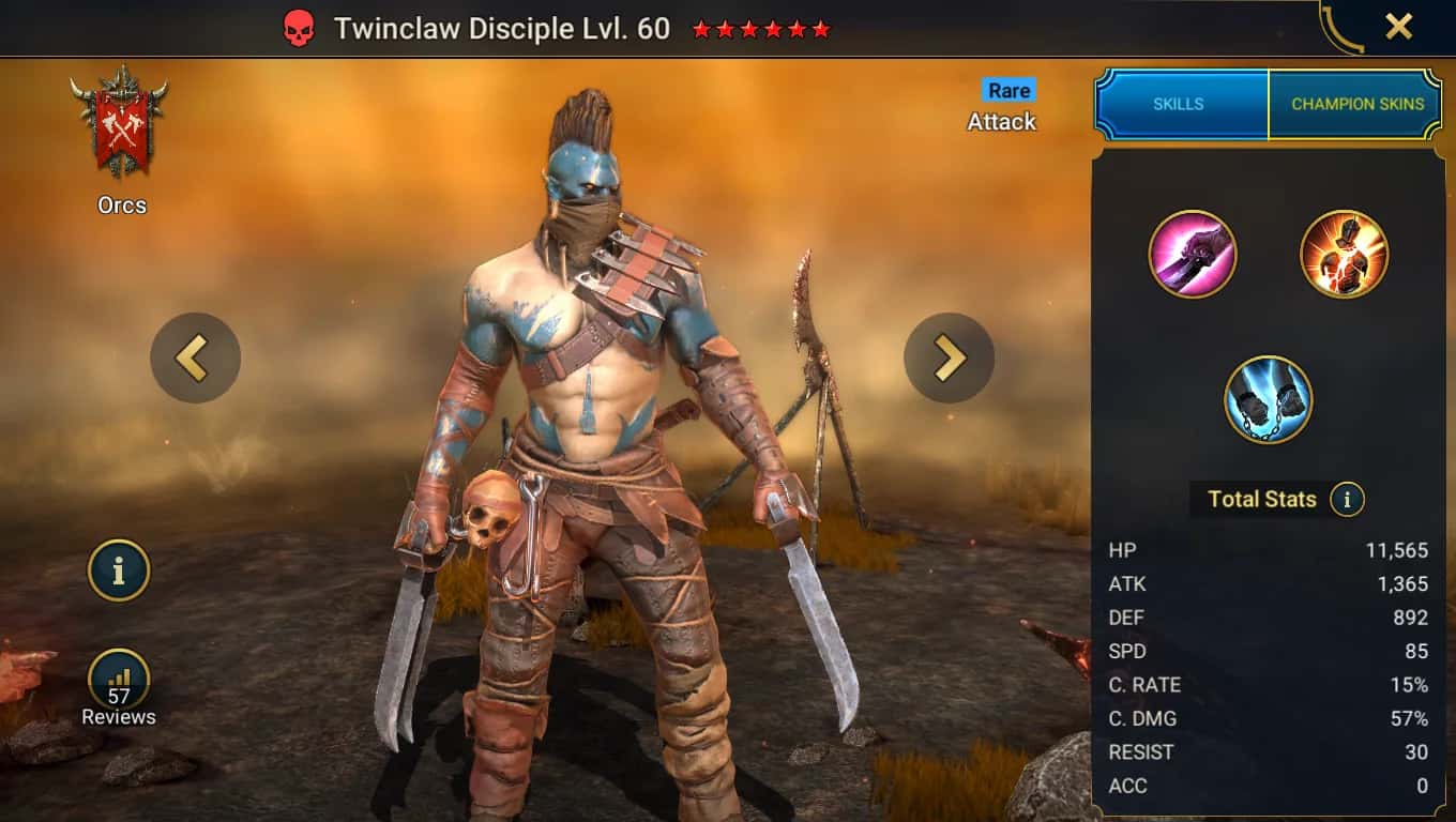 Twinclaw Disciple key art
