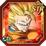 Clutching Victory Super Saiyan 3 Goku